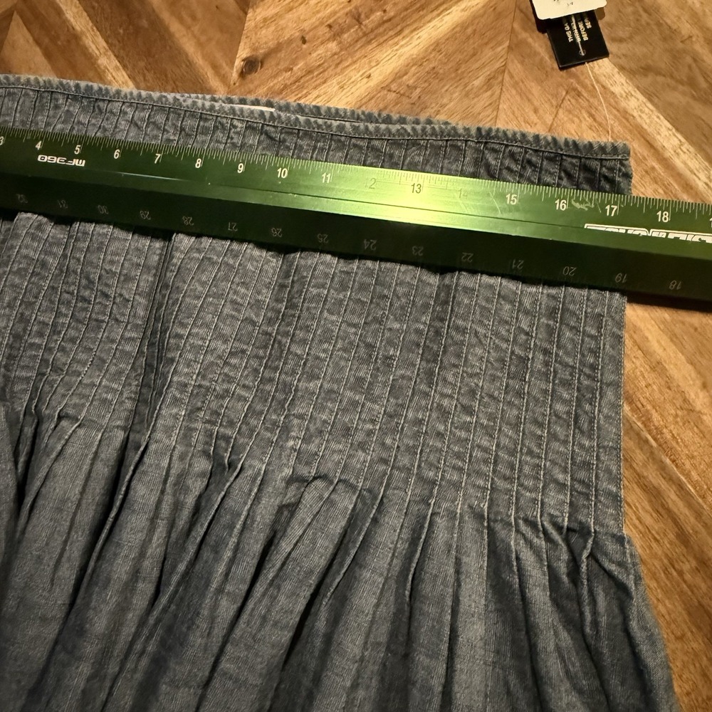 Polo Jeans Co Ralph Lauren Skirt Y2K Vintage Denim Pleated Cotton Women's 12 New - Picture 7 of 9